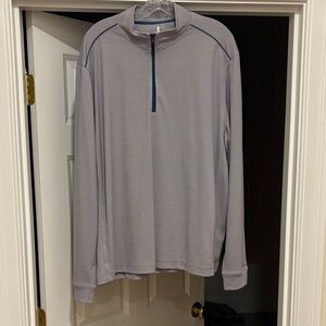 johnnie-O Heathered Gray Pullover. Hardly worn.